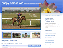 Tablet Screenshot of happyhorseswin.com